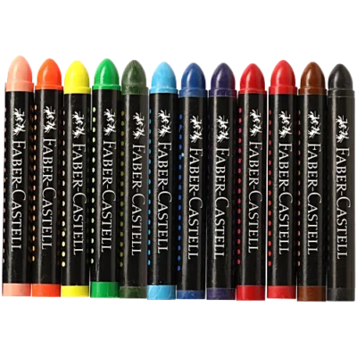 113828 3 2 faber castell jumbo wax crayons 120040