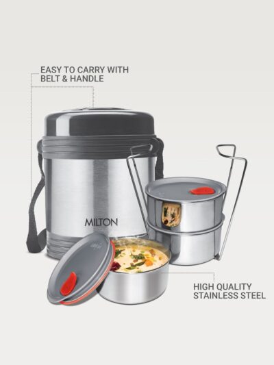 51c8b56d e9b3 414a 90d4 639dd0ab5c241725358800883 Milton Legend 3 Thermosteel Tiffin Box Containers 260 ml Eac 4