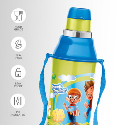 MILTON Kool Steelight 400 Kids Plastic Insulated Water BottleMILTON Kool Steelight 400 Kids Plastic Insulated Water Bottle 2 1000x1000 1