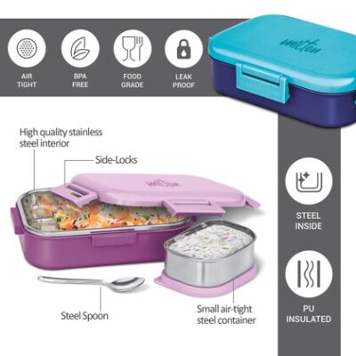 milton plastic blue senior flatmate inner tiffin box 700 ml product images orvb7ot1ixc p603506050 1 202308021523