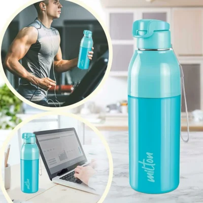 milton steel convey 600 cyan round stainless steel insulated water bottle 520 ml product images orvvk3llmma p602920331 3 202307041239