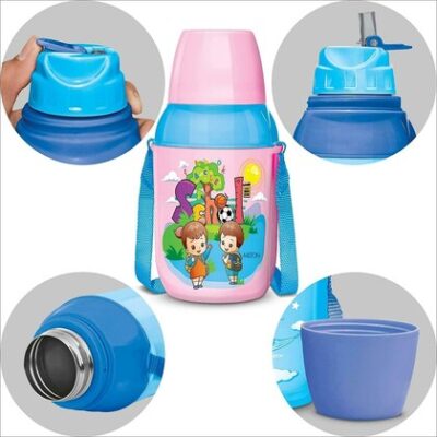 milton steel swift 400 light pink stainless steel insulated water bottle 0 4 l product images orvrbffrm1h p602904277 1 202307031701