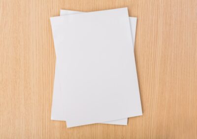 top view pieces paper wooden table 1232 744