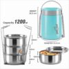 1200 classic tiffin stainless steel containers blue milton 4 original imagmzkcssfbwnv6