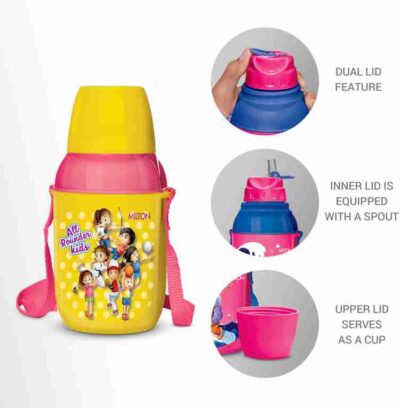 430 kool kid 450 plastic insulated water bottle with belt straw original imagqxy4skve6tcc