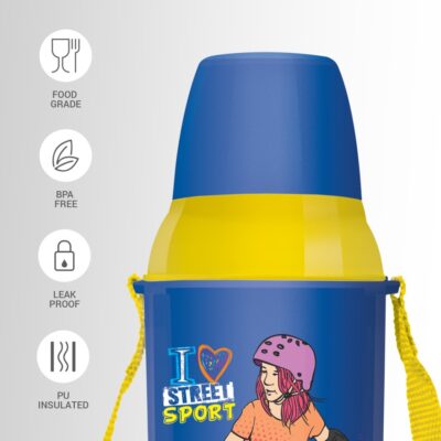 600 kool kid 650 plastic insulated water bottle with belt straw original imagqxy6z624s8zd