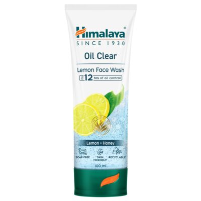 7555380 2 Himalaya Oil Clear Lemon Face Wash 100ml FOP