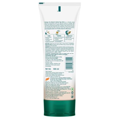 7555382 3 Himalaya Tan Removal Orange Face Wash 100ml Tube BOP