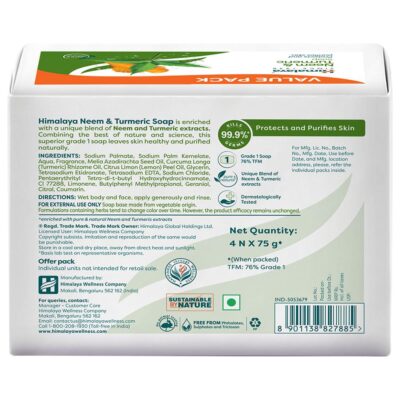 himalaya neem turmeric soap 75 g pack of 4 product images o491249580 p491249580 1 202306140438