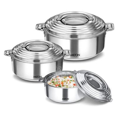 milton galaxia insulated stainless steel casseroles set of 3 silver product images orvo4lznava p593890224 0 202209201914