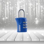 3 Dial Combination Lock Blue 1