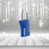 3 Dial Combination Lock Blue