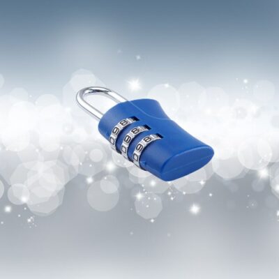 3 Dial Combination Lock Blue 2
