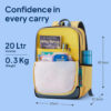 Aleo Backpack Yellow 5