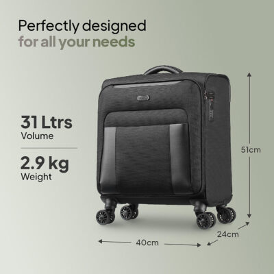 American Tourister Bass Black Trolley 3