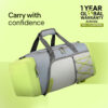 American Tourister Duffle Bag Grey Lime 2
