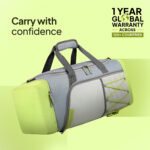American Tourister Duffle Bag Grey Lime 2
