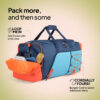American Tourister Duffle Bag Grey Orange 4