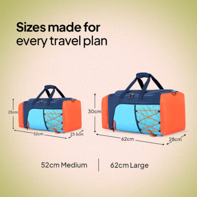 American Tourister Duffle Bag Grey Orange 5