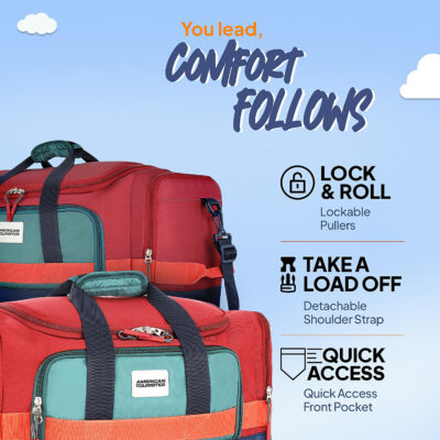 American Tourister Duffle Bag Red 3