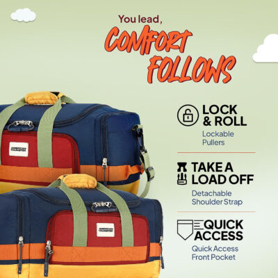 American Tourister Leatus Duffle Bag Blue 3