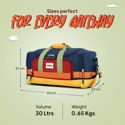 American Tourister Leatus Duffle Bag Blue 4