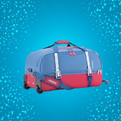 American Tourister Medium Duffle Blue Red