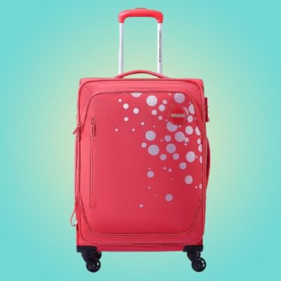 American Tourister Popdot Soft Luggage Bag Claret Red