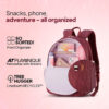 Bella Backpack Maroon 2