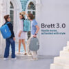 Brett Backpack Ice Blue 2
