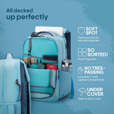 Brett Backpack Ice Blue 3