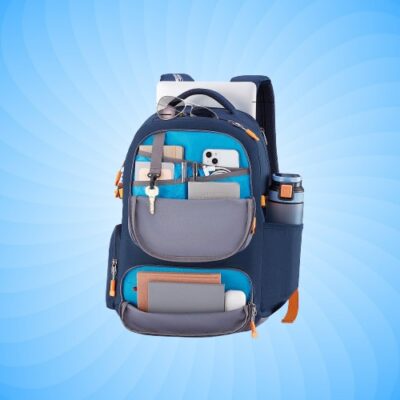 Brett Backpack Navy Grey 5