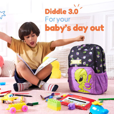 Diddle Backpack Alien Black 1
