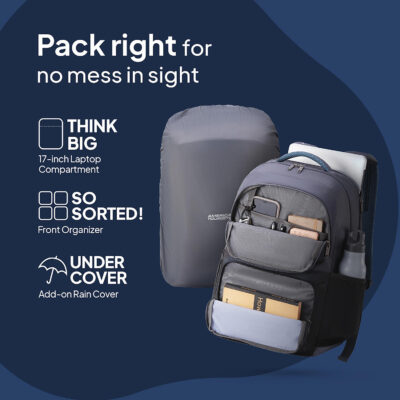 Hall Backpack Grey Black 5