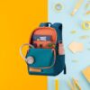 Herd Backpack Teal Orange 4