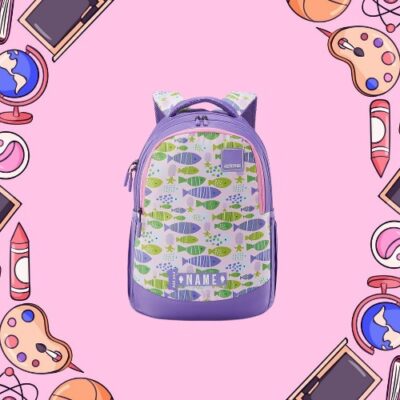 Ollie Backpack Fishy Purple 2