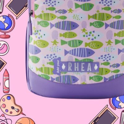 Ollie Backpack Fishy Purple 4