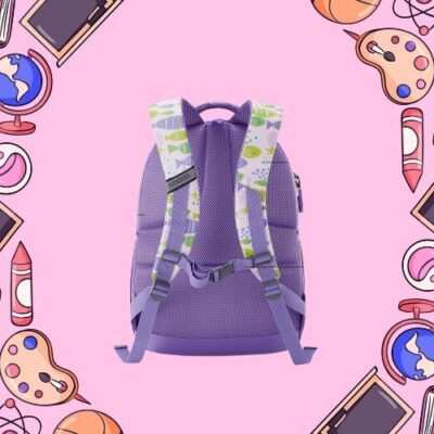 Ollie Backpack Fishy Purple