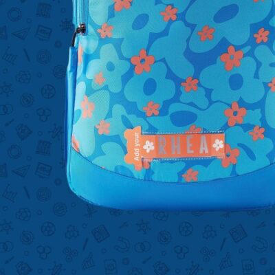 Ollie Backpack Flora Blue