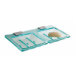 RE 206 Double Soap Dish Sqaure
