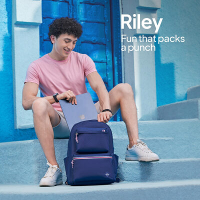 Riley Backpack Midnight Blue 1