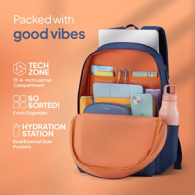 Riley Backpack Midnight Blue 5