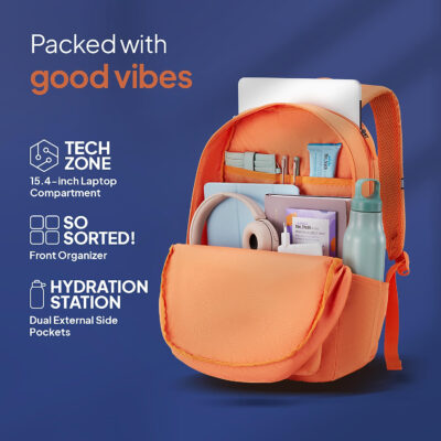 Riley Backpack Orange 4