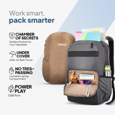 Segno 02 Expandable Backpack Grey 2