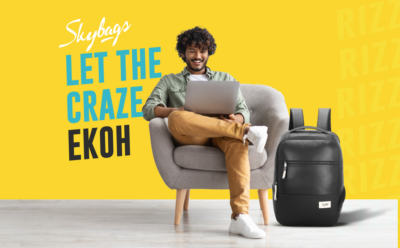 Skybags EKOH 01 LAPTOP BACKPACK Black 3