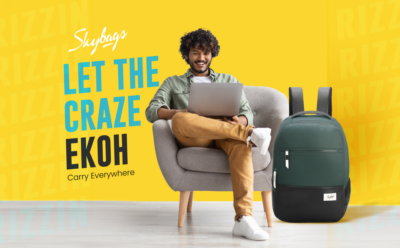 Skybags EKOH 01 LAPTOP BACKPACK Green 1