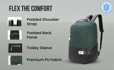 Skybags EKOH 01 LAPTOP BACKPACK Green 3