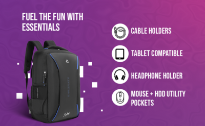 Skybags GAMERAZE 03 GAMING LAPTOP BACKPACK 2