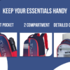 Skybags GRAD 04 LAPTOP BACKPACK Red 4