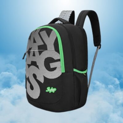 Skybags KLAN PLUS 01 SCHOOL BACKPACK BLACK 4
